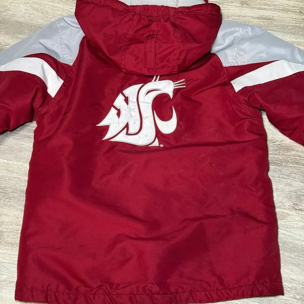 Washington State‎ cougars NCAA youth size 14/16 zip up winter coat